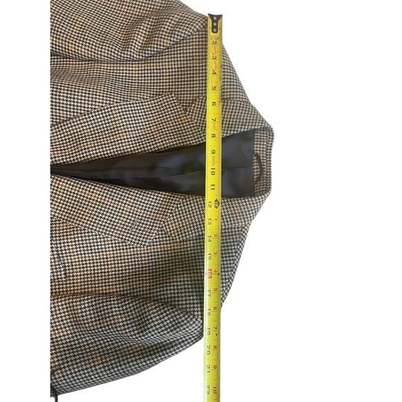 VTG 90’s EDUARD PELGER HOUNDSTOOTH BLAZER VIRGIN WOOL SZ XL LEATHER BUTTONSONS - Picture 5 of 16